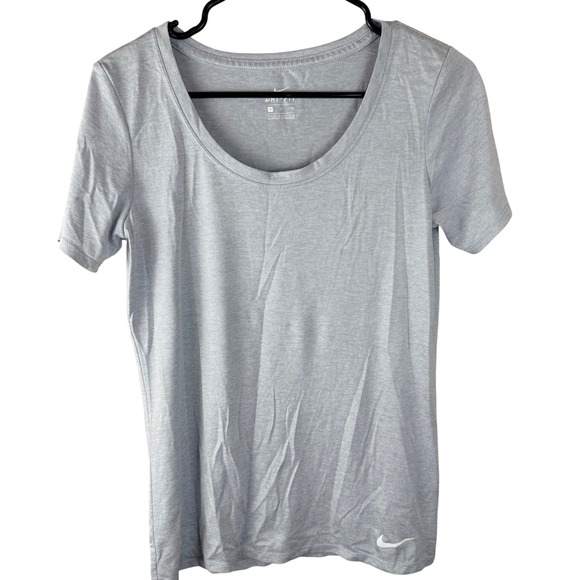 Nike Tops - Nike Dri-FIT Womens Small Blue Gray Scoop Neck Short Sleeve Athletic Tee